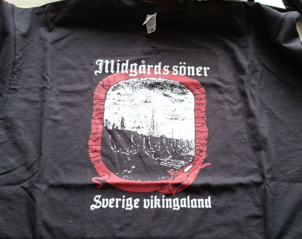 MIDGARDS SÖNER - SVERIGE VIKINGALAND T-Shirts schwarz XXL * Einzelstück *